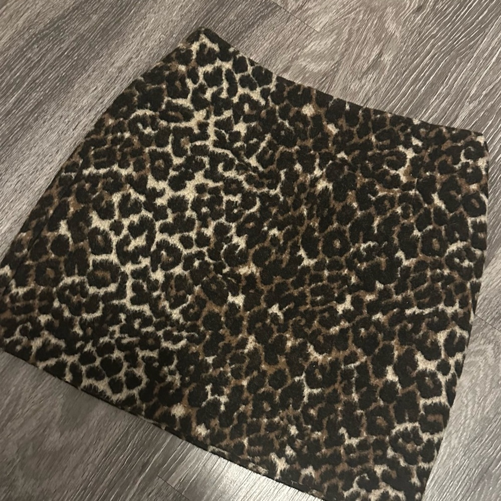 Wool Leopard Cheetah Midi 🐆 Skirt 💛 Miss Selfridge Fall Style